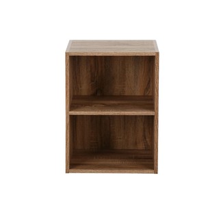 SHELF 2 LEVEL BROWNY SOLID/OAK ตู้เตี้ยโล่ง 2 ชั้น FURDINI BROWNY สีโซลิค/โอ๊ค ตู้เก็บของ เฟอร์นิเจอร์เอนกประสงค์ เฟอร์น