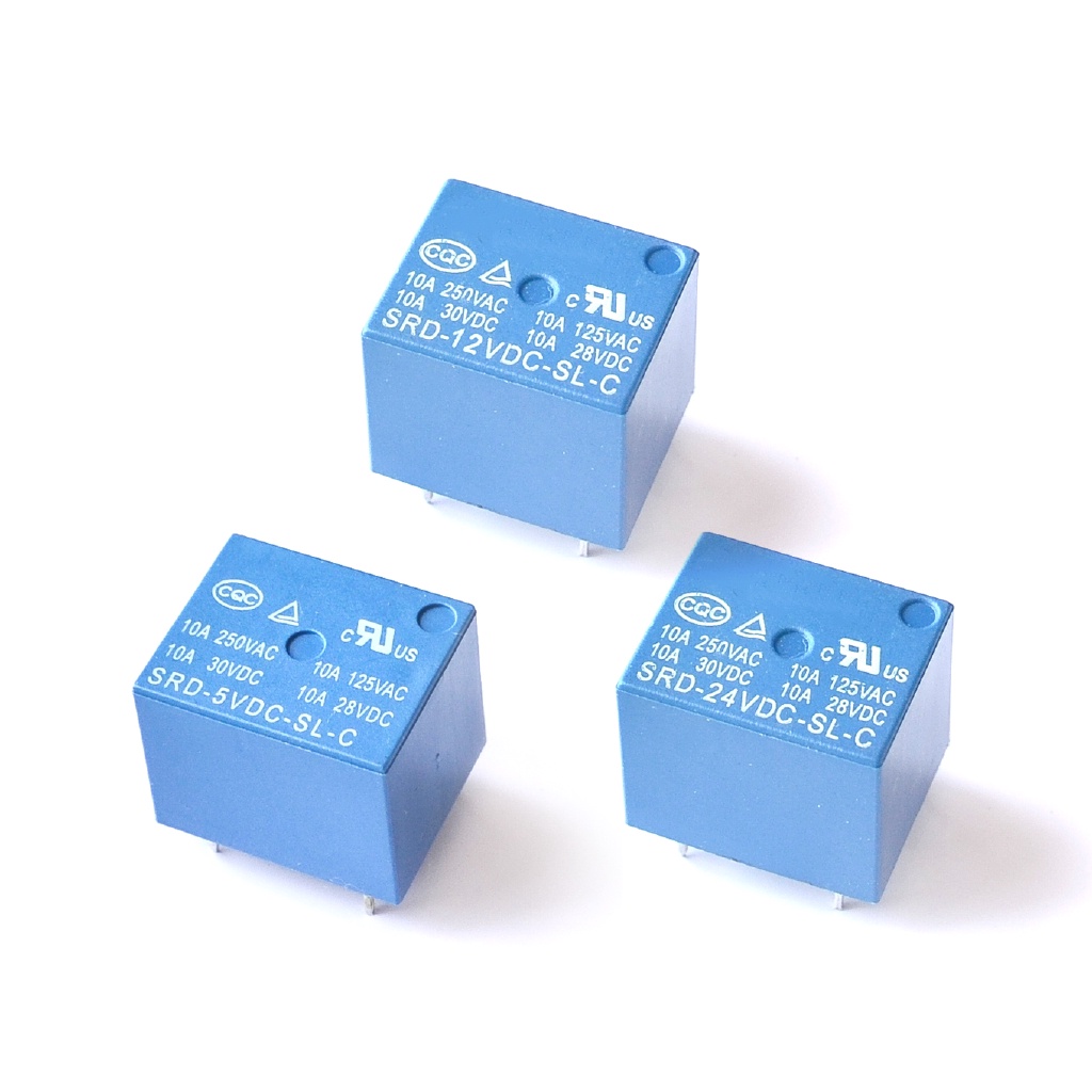 รีเลย์ SRD-03 05 09 06 24 12VDC-SL-C 5PINS 3V 5V 9V 6V 24V 12V คุณภาพสูง SRD-03VDC-SL-C SRD-05VDC-SL-C SRD-09VDC-SL-C 5 ชิ้น
