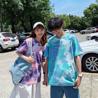 เสื้อยืด เสื้อผ้าแฟชั่น เสื้อคู่ เสื้อทีม เสื้อยืดคอกลมแขนสั้นพิมพ์ลายทางราคาพิเศษสไตล์วินเทจสำหรับหญิง สีสันสดใส