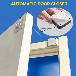 อุปกรณ์ปิดประตูอัตโนมัติระบบเซนเซอร์ ตัวปิดประตูอัตโนมัติ กล่องลวดสลิง แบบเหลี่ยม สำหรับปิดประตูอัตโนมัติ Punch-free Automatic Sensor Door Closer 1.2 เมตร แรงดึง 800 กรัม