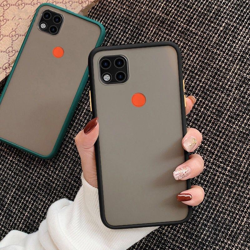 [ส่งจากไทย] เคสกันกระแทก ปุ่มสีผิดด้าน สำหรับ Xiaomi Redmi 9C เคสโทรศัพท์ ออฟโป้ ขอบนิ่มหลังแข็ง