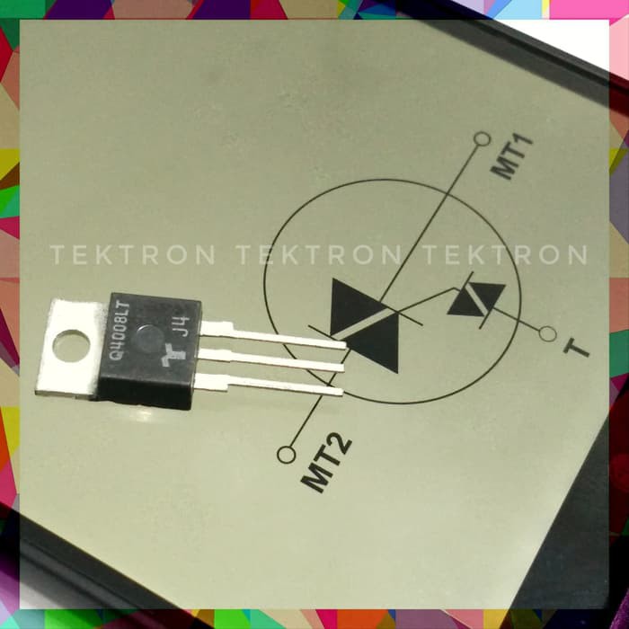 Q4008LT Triac (+ diac) 8A 400V สําหรับควบคุมการหรี่ไฟ