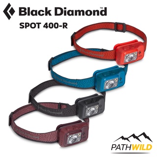 ไฟฉายคาดหัว BLACK DIAMOND SPOT 400-R RECHARGEABLE HEADLAMP ความสว่าง 400 lm ชาร์จด้วย MICRO-USB PORT