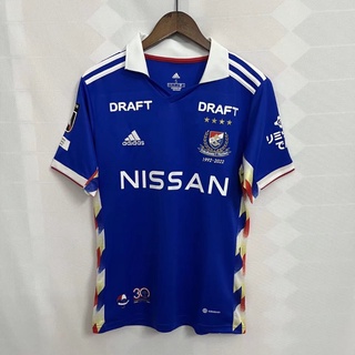 เสื้อกีฬาแขนสั้น ลายทีมชาติฟุตบอล Yokohama Mariners Jersey 22-23 คุณภาพสูง ไซซ์ S-XXL