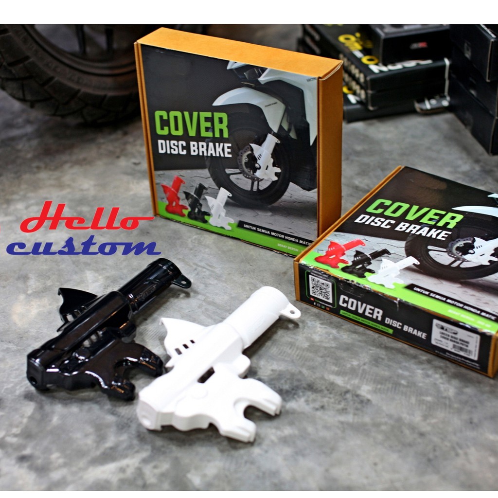 การ์ดจานเบรคหน้า HONDA CLICK 125i 150i 2018 - 2025 การ์ดดิสหน้า Click125 / Click150