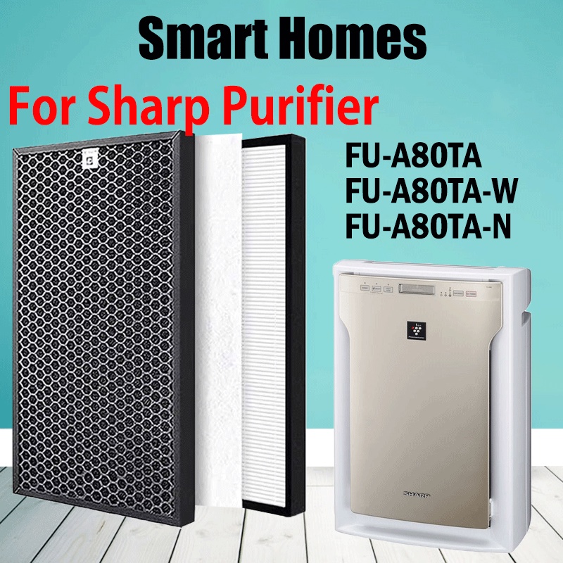 FZ-A80SFE HEPA Carbon Air Filter for SHARP air purifier model FU-A80TA, FU-A80TA-W, FU-A80TA-N