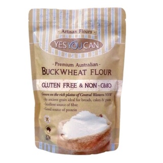 Premium Aus Buckwheat Flour Yes You Can 375g แป้งทำขนมสำเร็จรูป แป้งทำขนม แป้ง ไม่มีส่วนผสมกลูเตน