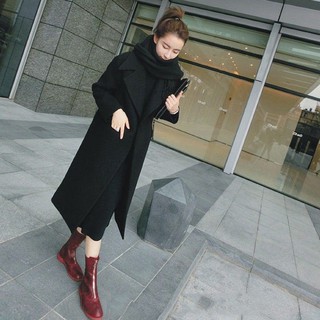 เสื้อโค้ทสีดำผ้าวูล  Wool Black​ Coat