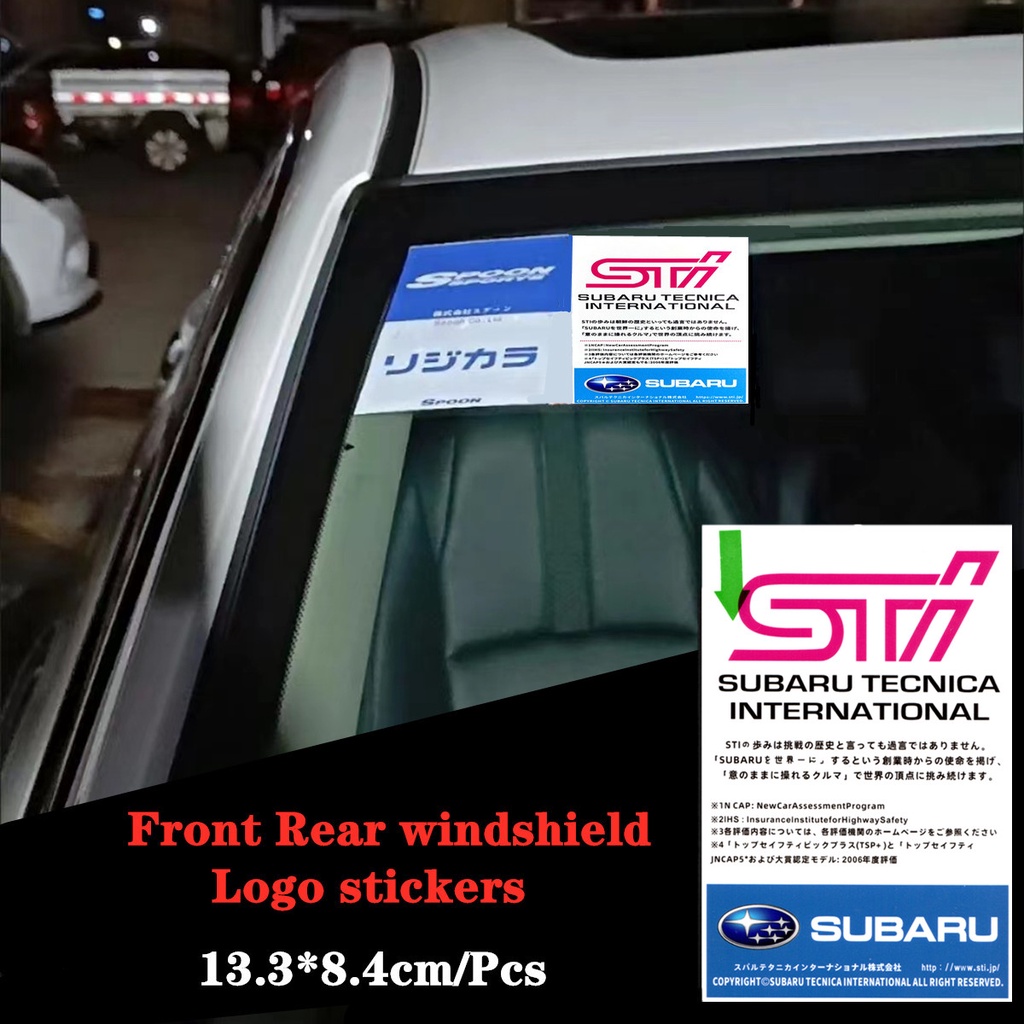 Subaru สติกเกอร์ติดกระจกหน้ารถยนต์ สไตล์ญี่ปุ่น สําหรับ Suabru XV Legacy Forester Impreza WRX STI