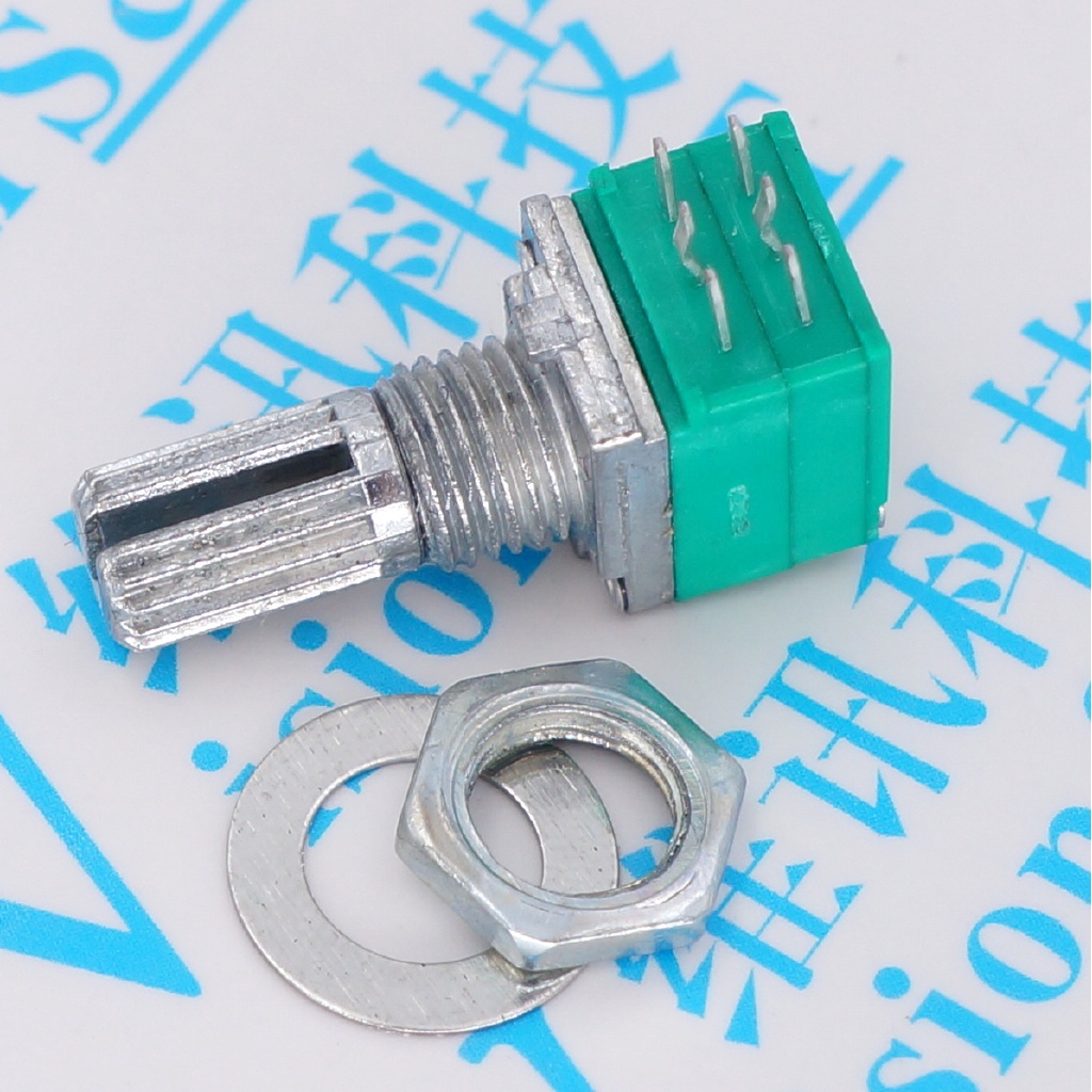 เครื่องขยายเสียงโพเทนชิโอมิเตอร์ RK097NS 6 ฟุต B50K RK097 ยาว 15 มม.