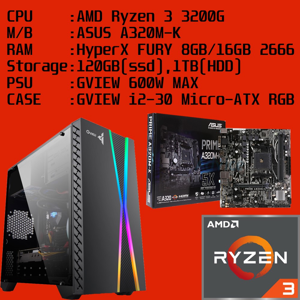 AMD RYZEN 3 3200G SET ] Shopee Thailand