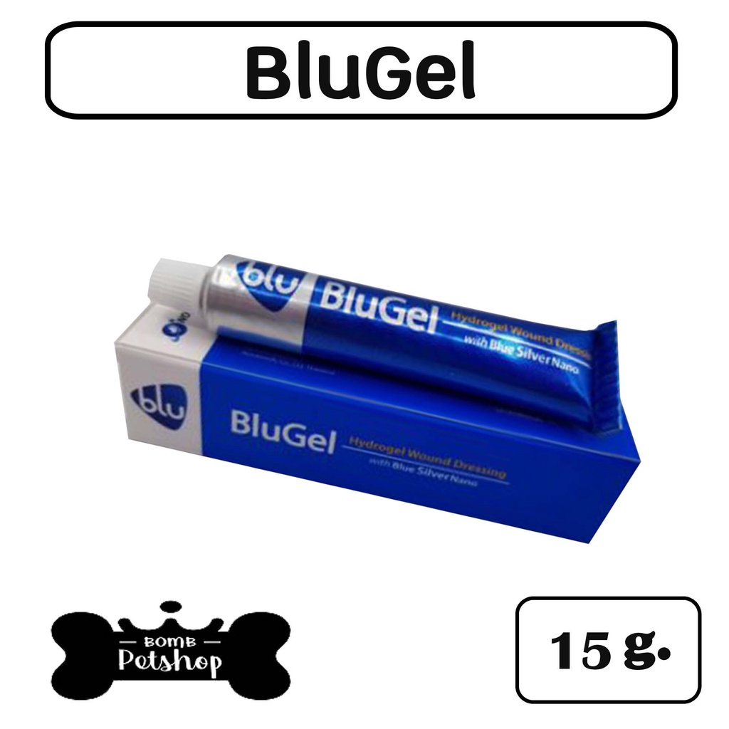 BluGel 15 Gm เจลเร่งเนื้อ ผสม Blue silver nano จำนวน 1 หลอด gwqq