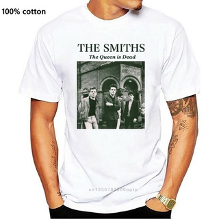 เสื้อวินเทจผญ - ผู้ชายเสื้อยืด The Smiths The Queen Is Dead Rock Band Retro วินเทจเสื้อผ้าสุดพิเศษ