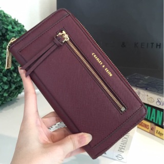 กระเป๋าเงิน CHARLES FRONT ZIP DETAIL WALLET