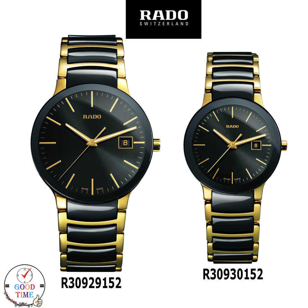 Rado Centrix Quartz นาฬิกาข้อมือชาย,หญิง รุ่น R30929152,30152 สายสแตนเลสแท้