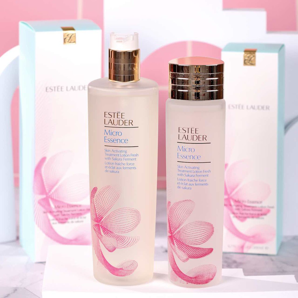 รุ่นใหม่น้ำตบสูตร Estee Lauder MICRO SAKURA ESSENCE 200 ml. และ 400ml ...