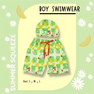 21August.Baby Summer Squeeze Boy Swimwear Green ชุดว่ายน้ำเด็กผู้ชาย สีเขียว