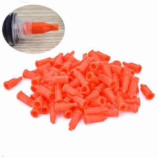 💗Dharma💗100pcs New Luer Lock Syringe Tips Caps Injector Dispensing Needle Sealing Plug