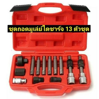 ชุดถอดมู่เล่ย์ไดชาร์จ  13 ตัวชุด13 Pcs Alternator Pulley Clutch