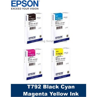 EPSON T792 BLACK CYAN MAGENTA YELLOW ของแท้