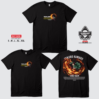 เสื้อยืด ลายการ์ตูนอนิเมะ DEMON SLAYER KIMETSU NO YAIBA TANJIRO ENBU ISSENS-5XL