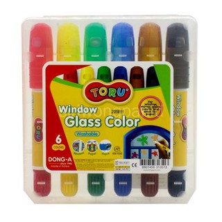 ปากกาเขียนกระจก 6 สี TORU (โทรุ) รหัส TR-GCOLOR6