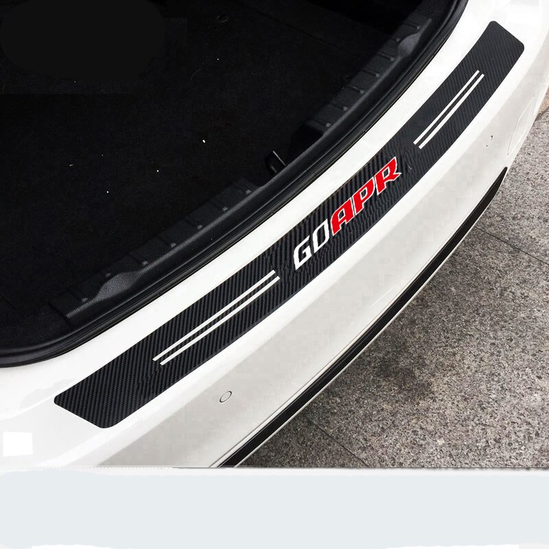 1pcs คาร์บอนไฟเบอร์ APR รถกันชนสติกเกอร์สําหรับ Audi TT A3 A4 A5 A6 A7 Volkswagen VW Golf6 7 MK5 MK6