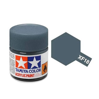 สีสูตรน้ำทามิย่า Tamiya Acrylic XF18 Medium Blue 10ml