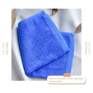🔥Hot item🔥 ผ้าขนหนูเช็ดหน้า ผ้าเช็ดหน้า ผ้าเช็ดมือ 1.5 ปอนด์ 12x12 Cotton 100% ✅ เกรดเดียวกับที่ผลิตให้กับโรงเเรมชั้นนำ