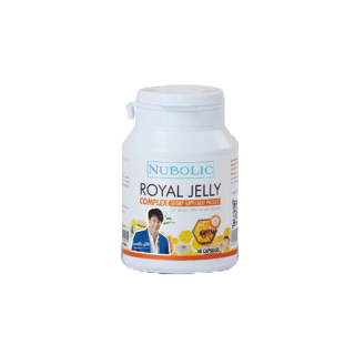 nubolic 40 เม็ด นมผึ้งนูโบลิค "แท้100% มีQR code" Royal jelly นมผึ้ง 9% 1650 mg ขนาดทดลอง 40 เม็ด