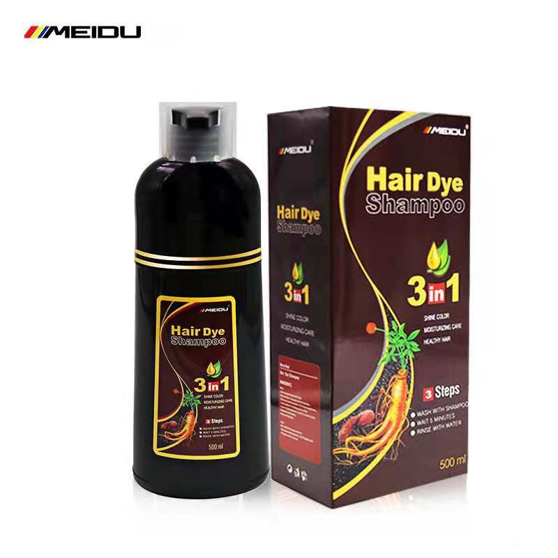 Meidu สีย้อมผม แชมพูปิดผมหงอก ปริมาณ 500 มล.ย้อมผมหยุดหงอก ไม่ต้องย้อมแค่สระ หงอกหายทันที ผมดำภายใน 10 นาที SC7174