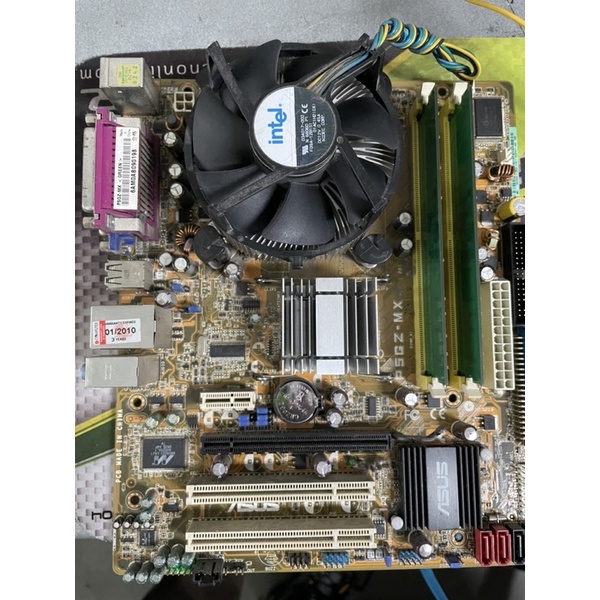 [มือ2] เมนบอร์ด Asus P5GZ-MX LGA775 + CPU Pentium D 3.0Ghz + Ram DDR2 Bus 667 512MBx2 Mainboard ซีพียู 775