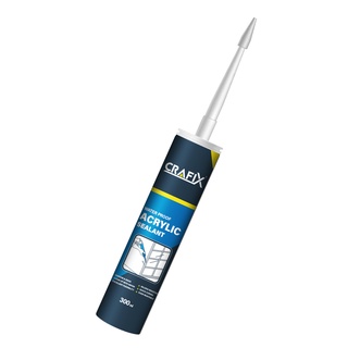 CRAFIX กาวยาแนวอะคริลิก Acrylic Sealant GP 300กรัม กันน้ำ100% กาวอุดรอยรั่ว มี3สี