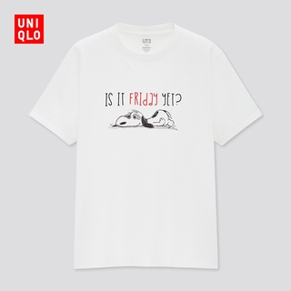 7gjp /Uniqlo เสื้อยืดแขนสั้นพิมพ์ลายสําหรับผู้หญิง 432817 Uniqlo!
