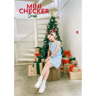 มินิเดรส Mini Checker Dress