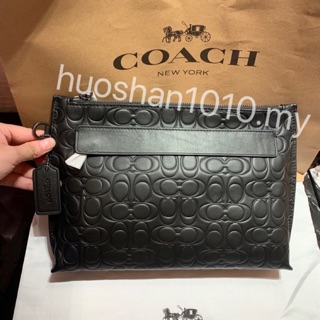 Outlet ส่วนลด🌈 COACH  32162 กระเป๋าถือหนังผู้ชายความจุขนาดใหญ่