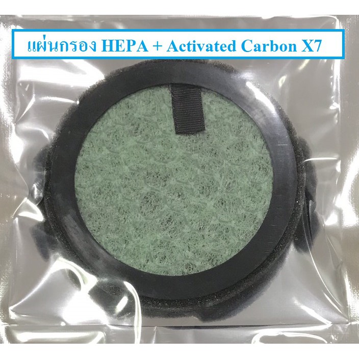 แผ่นกรอง HEPA + Activated Carbon ของเครื่องฟอกอากาศ NanoBoozt X7