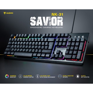 คีย์บอร์ดเกมมิ่ง NUBWO NK31 SAVIOR GAMING KEYBOARD