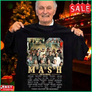 [S-5XL] !! เสื้อยืด พิมพ์ลาย Thank You The Memories M*A*S*H 4077-50th Anniversary 1972