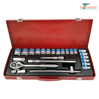 HORY TOOLS ชุดเครื่องมือ ประแจ ชุดบล็อก 24 ชิ้น ขนาด 1/2 (4หุน)