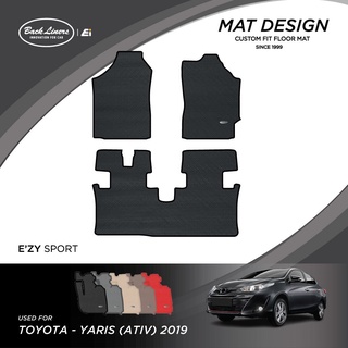 พรมปูพื้นรถยนต์เข้ารูปสำหรับ Toyota Yaris รุ่นATIV (ปี 2019-2022)