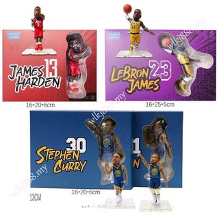 โมเดลฟิกเกอร์ Nba Star LeBron James James Harden Stephen Curry Thompson-Herah Elaine ของเล่นสําหรับเด็ก