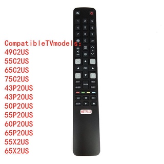 รีโมตคอนโทรล สําหรับสมาร์ททีวี TCL RC802N YUI1 TCL 49C2US 55C2US 65C2US 75C2US 43P20US 43P20US 50P20US 55P20US 60P20US 65P20US 55X2US 65X2US