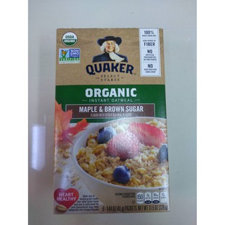 Quaker Instant Oatmeal Maple &amp; Brown Sug 12.6 oz ราคาพิเศษ