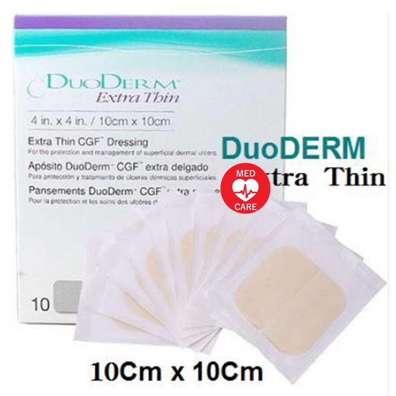 DuoDerm Extra Thin 4x4 นิ้ว 1กล่องมี 10 แผ่น