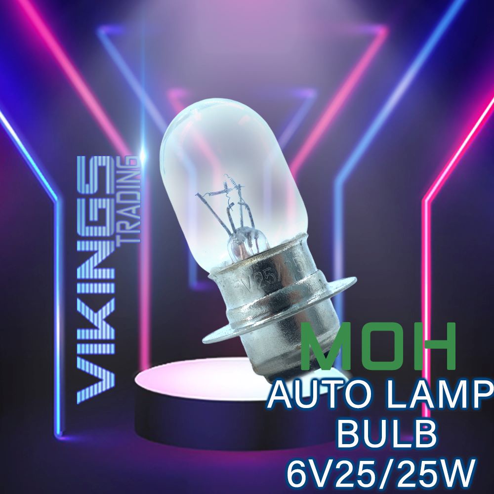 TAIWAN MOH HEADLAMP BULB!! 6V25/25W GBO C70 C50 RC80 RC100 FAME RGSPORT RG110 RGV120 RGV MENTOL LAMP