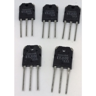 K15J60U (TK15J60U) MOSFET N-Channel 15A 600V แพ็ค5ตัว