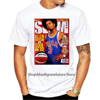 ใหม่ เสื้อยืด พิมพ์ลาย Allen Iverson Slam Cover Ai Tee Pocoal34Nlnclp57