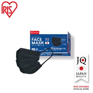 หน้ากากอนามัย ไอริส โอยามะ IRIS OHYAMA คุณภาพมาตรฐานแบรนด์ญี่ปุ่น Size M ป้องกันเชื้อโรค แบบกล่อง 60 ชิ้น สีดำ