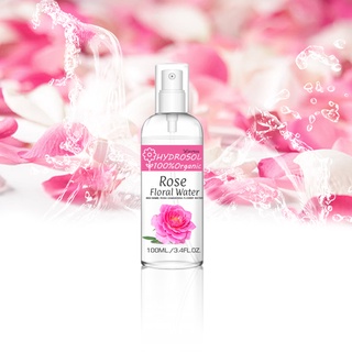 น้ำดอกไม้ น้ำดอกกุหลาบบัลแกเรีย กลั่นบริสุทธิ์100%ออเเกนิค 100กรัม Rose Floral Water